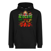 Black Nacho Average Dad with Mustache Heavyweight Hoodie - texasbilliewilder
