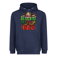 Navy Nacho Average Dad with Mustache Heavyweight Hoodie - texasbilliewilder