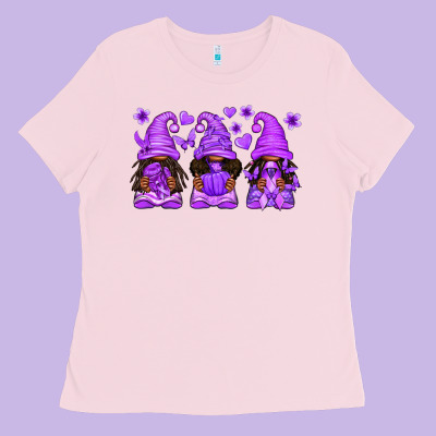 Domestic Violence Warrior Afro Gnomes Ladies Tee Designed By Texasbilliewilder