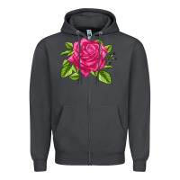 Smoke Perfume Delight Rose Zipper Hoodie - LillyAllenDesigns