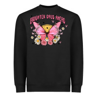 Black brighter days ahead Heavyweight Sweatshirt - MaliasSmallBusiness