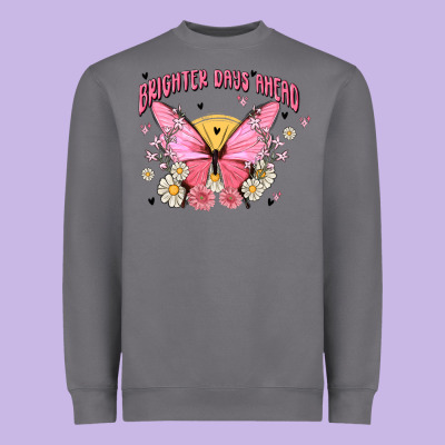 Brighter Days Ahead Heavyweight Sweatshirt Designed By Maliassmallbusiness