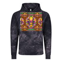 Cloud Black mardi gras sunflowers fleur, de lis glitter leopard background Vintage Hoodie - Artiststas