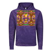 Cloud Purple mardi gras sunflowers fleur, de lis glitter leopard background Vintage Hoodie - Artiststas