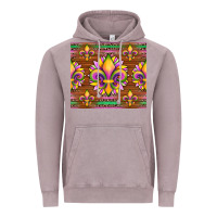 Vintage Zinc mardi gras sunflowers fleur, de lis glitter leopard background Vintage Hoodie - Artiststas
