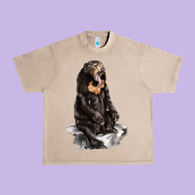 Malayan Sun Bear Urban Heavy Tee Designed By Lillyallendesigns