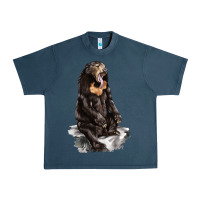 Midnight Navy Malayan Sun Bear Urban Heavy Tee - LillyAllenDesigns