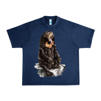 Navy Malayan Sun Bear Urban Heavy Tee - LillyAllenDesigns