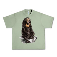 Oil Green Malayan Sun Bear Urban Heavy Tee - LillyAllenDesigns