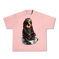 Salmon Malayan Sun Bear Urban Heavy Tee - LillyAllenDesigns