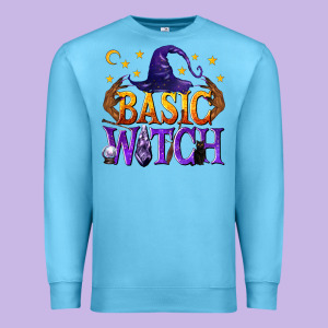 Basic Witch Premium Sweatshirt Designed By Texasbilliewilder