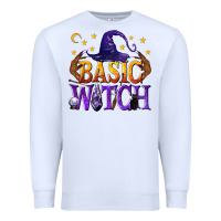 White Basic Witch Premium Sweatshirt - texasbilliewilder
