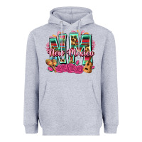 Heather Grey New Mexico Heavyweight Hoodie - texasbilliewilder