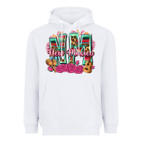 White New Mexico Heavyweight Hoodie - texasbilliewilder
