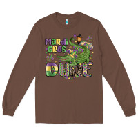 Chestnut mardi gras dude alligator Long Sleeve Tee - MaliasSmallBusiness