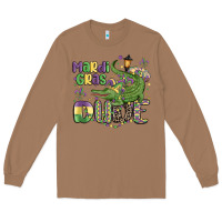 Toasted Coconut mardi gras dude alligator Long Sleeve Tee - MaliasSmallBusiness