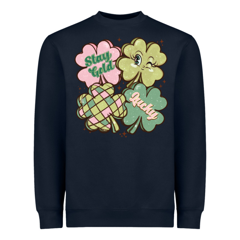 St Patricks Day Clover Heavyweight Sweatshirt by MaliasSmallBusiness | Teevron