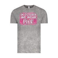 Cloud Rock in october we wear pink leopard glitter Vintage Tee - AdoDesignShop