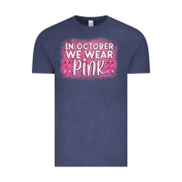 Vintage Denim in october we wear pink leopard glitter Vintage Tee - AdoDesignShop