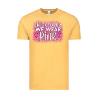 Vintage Mustard in october we wear pink leopard glitter Vintage Tee - AdoDesignShop