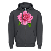 Smoke Perfume Delight Rose Zipper Hoodie - LillyAllenDesigns