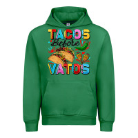 Emerald Tacos before Vatos Valentine's Day Urban Hoodie - FaDigitalArtStudio
