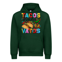 Forest Green Tacos before Vatos Valentine's Day Urban Hoodie - FaDigitalArtStudio