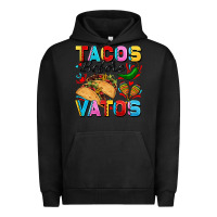 Pigment Black Tacos before Vatos Valentine's Day Urban Hoodie - FaDigitalArtStudio