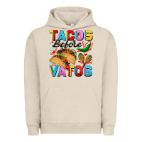 Pigment French Oak Tacos before Vatos Valentine's Day Urban Hoodie - FaDigitalArtStudio