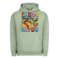 Pigment Oil Green Tacos before Vatos Valentine's Day Urban Hoodie - FaDigitalArtStudio