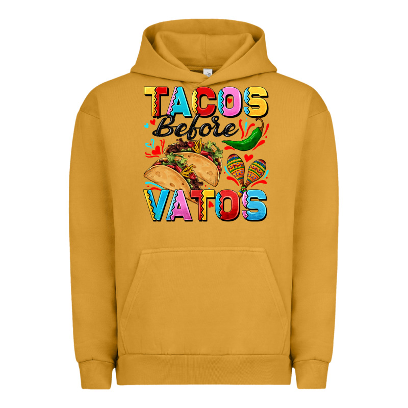 Tacos Before Vatos Valentine's Day Urban Hoodie by FaDigitalArtStudio | Teevron