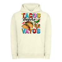 Pigment Pistachio Tacos before Vatos Valentine's Day Urban Hoodie - FaDigitalArtStudio