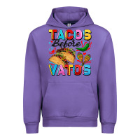 Tulip Tacos before Vatos Valentine's Day Urban Hoodie - FaDigitalArtStudio