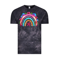 Cloud Black summer rainbow Vintage Tee - NancyCooperArtShop