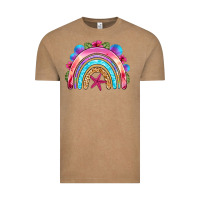 Vintage Coffee summer rainbow Vintage Tee - NancyCooperArtShop