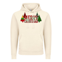 Vintage Artic merry christmas glitter plaid trees Vintage Hoodie - AdoDesignShop