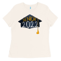 Bone senior 2022 graduation cap Ladies Tee - RanaPortraitStore