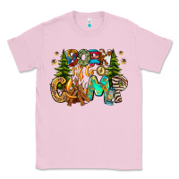 Bubblegum Pink Born To Camp Classic Tee - CowhideDigitalArt