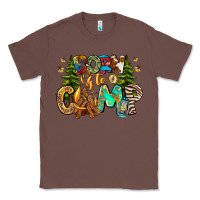 Chestnut Born To Camp Classic Tee - CowhideDigitalArt