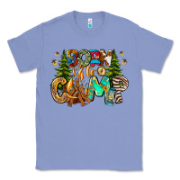 Colony Blue Born To Camp Classic Tee - CowhideDigitalArt