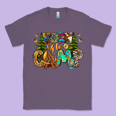 Born To Camp Classic Tee Designed By Cowhidedigitalart