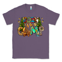 Lavender Born To Camp Classic Tee - CowhideDigitalArt