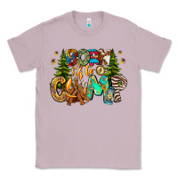 Lilac Born To Camp Classic Tee - CowhideDigitalArt