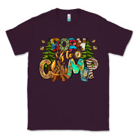 Plum Born To Camp Classic Tee - CowhideDigitalArt