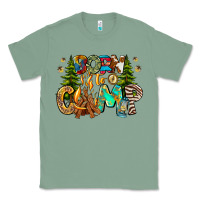 Sage Born To Camp Classic Tee - CowhideDigitalArt