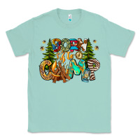 Seafoam Born To Camp Classic Tee - CowhideDigitalArt