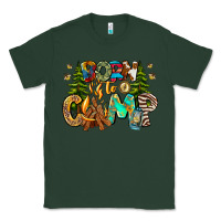 Sports Green Born To Camp Classic Tee - CowhideDigitalArt