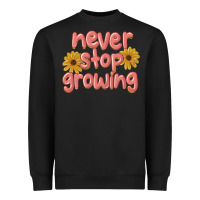 Black never stop growing Heavyweight Sweatshirt - MaliasSmallBusiness