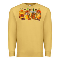Antique Gold Thanksgiving Coffee Cups Premium Sweatshirt - texasbilliewilder