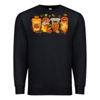 Black Thanksgiving Coffee Cups Premium Sweatshirt - texasbilliewilder